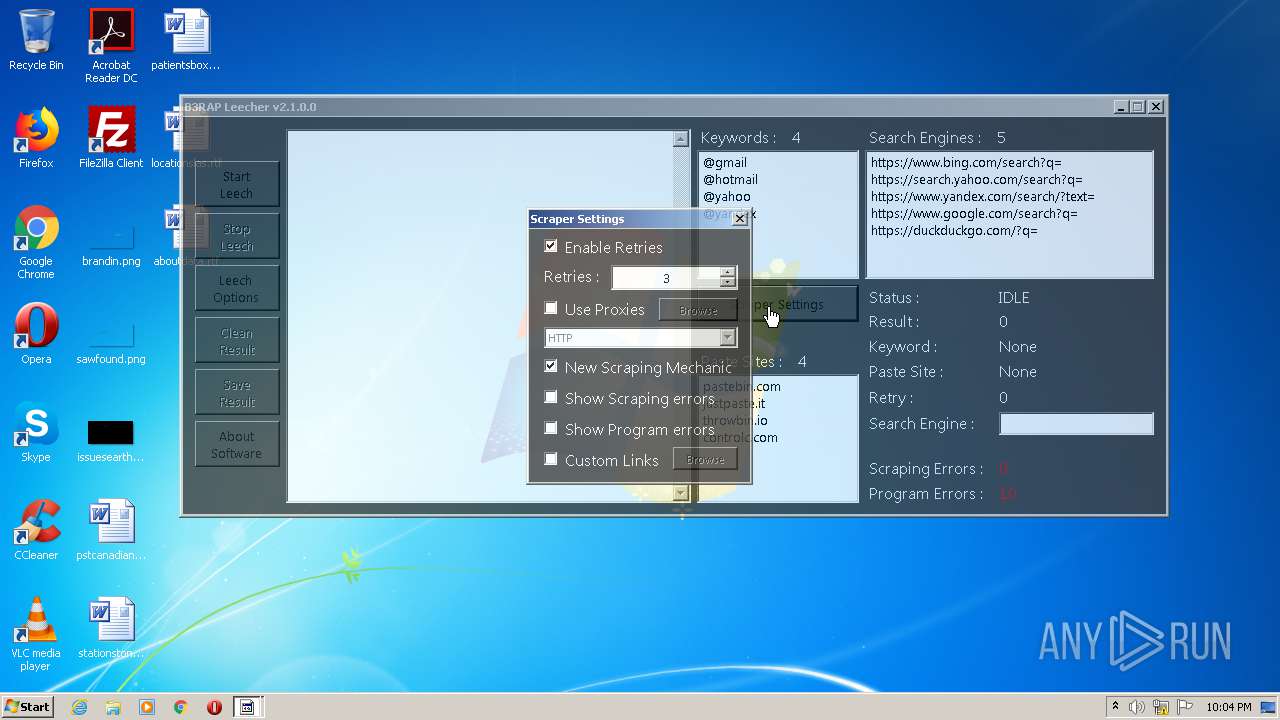 Analysis B3RAP Leecher v2.exe (MD5: 2185AF55D66E04D691AF4042EEEA979F ...