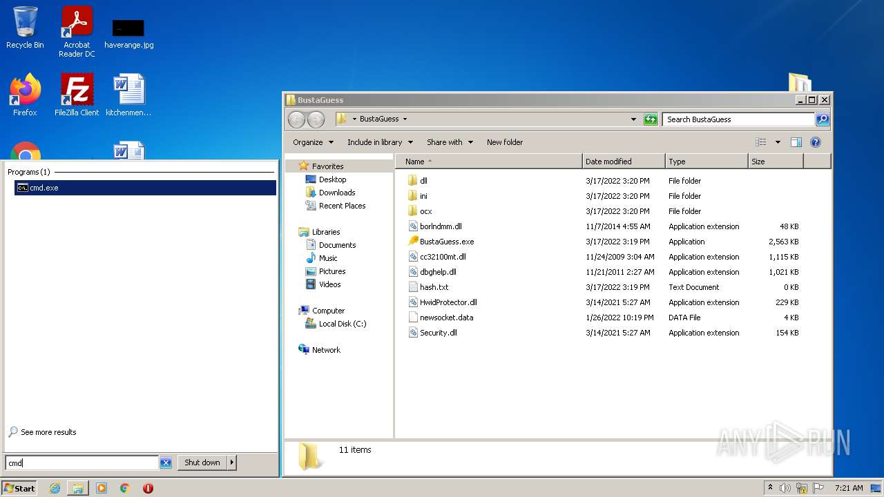 Malware Analysis BustaGuess.Zip Malicious Activity | ANY.RUN.