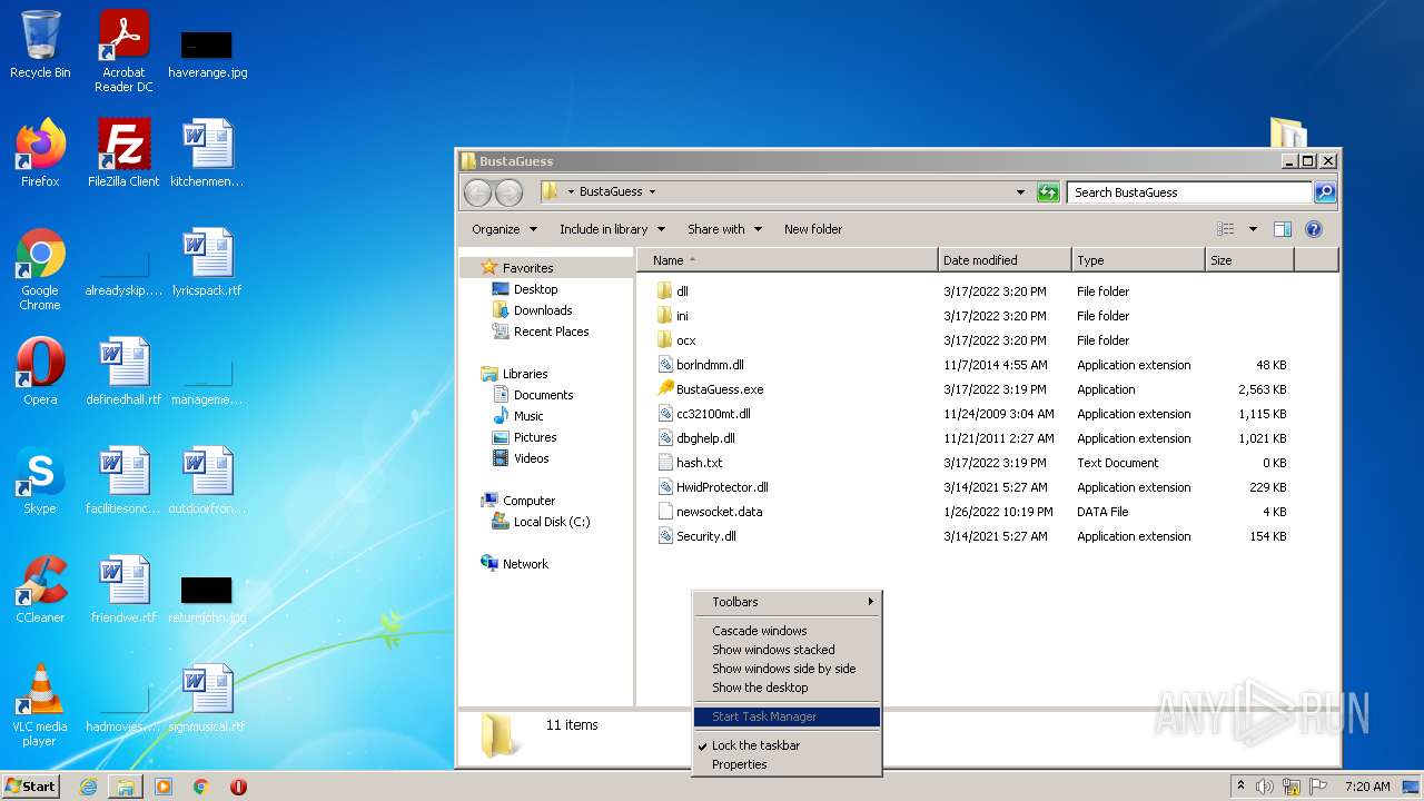 Malware Analysis BustaGuess.Zip Malicious Activity | ANY.RUN.
