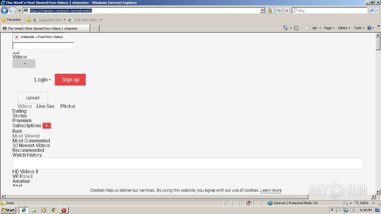 Malware analysis https://www.xhamster.com No threats detected | ANY.RUN -  Malware Sandbox Online
