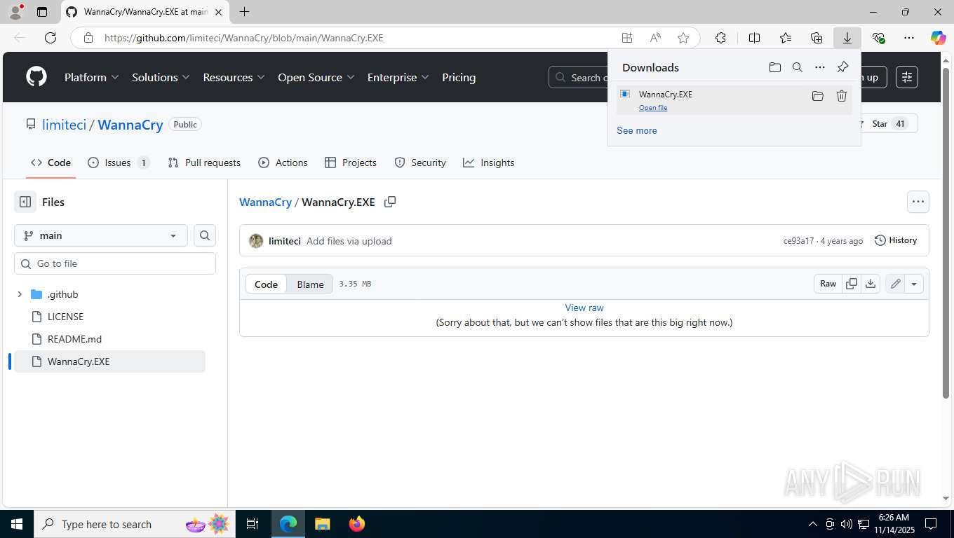 Malware analysis https://github.com/limiteci/WannaCry/blob/main ...