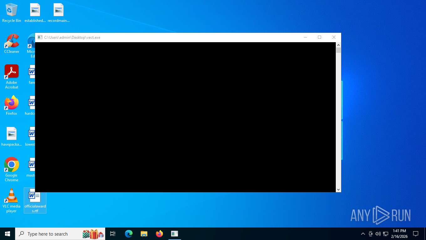 Malware analysis vect.exe Malicious activity | ANY.RUN - Malware ...