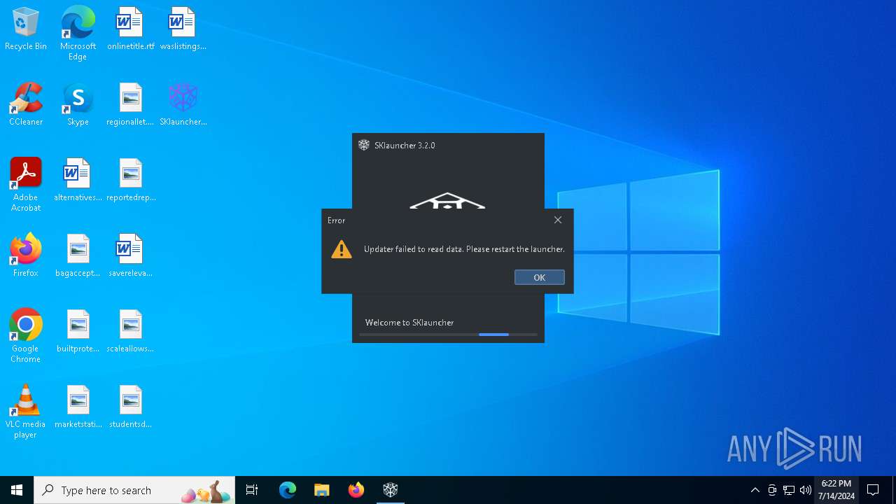 Malware analysis SKlauncher-3.2.exe Malicious activity | ANY.RUN ...
