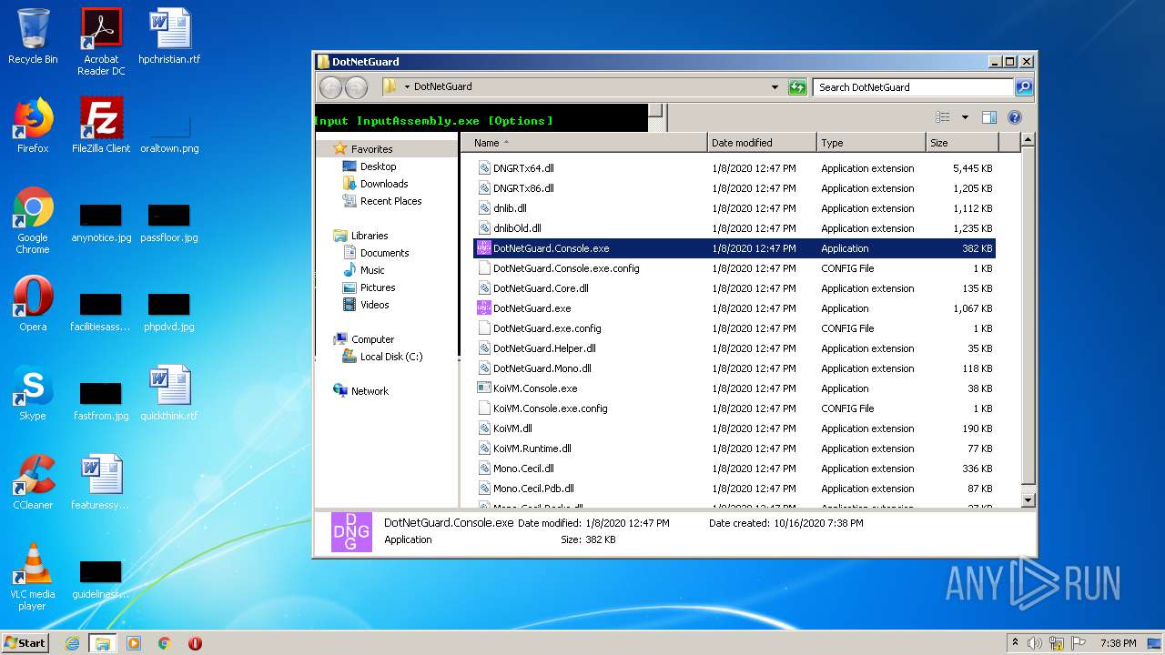 Malware analysis DotNetGuard.rar No threats detected | ANY.RUN ...