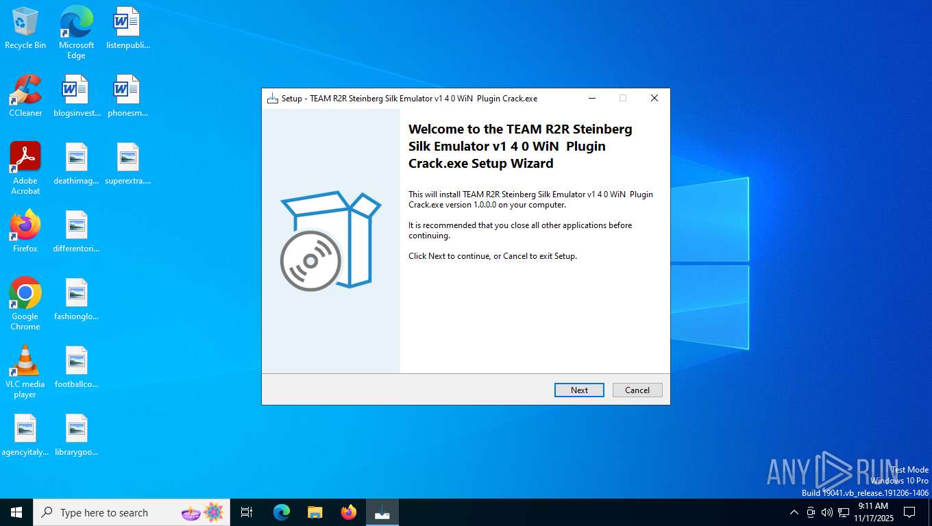 Malware analysis TEAM R2R Steinberg Silk Emulator v1 4 0 WiN Plugin ...