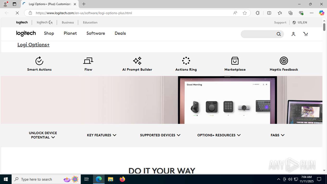Logitech App Task Routines Malware analysis https://www.logitech.com/en-us/software/logi-options ...