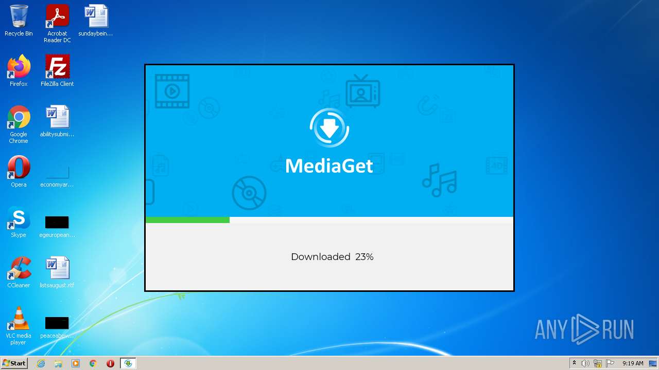 Malware analysis mediaget.exe Malicious activity | ANY.RUN - Malware  Sandbox Online