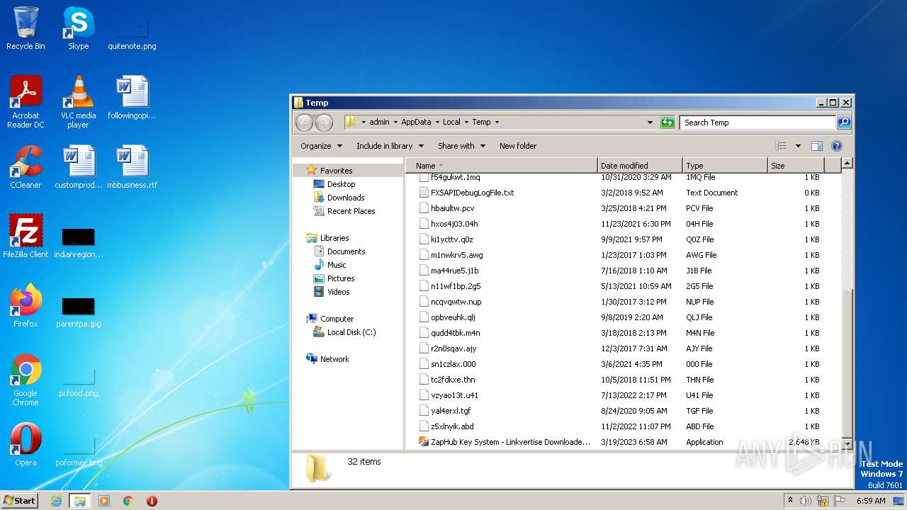 Malware analysis ZapHub Key System Linkvertise Downloader_06pyv1.exe