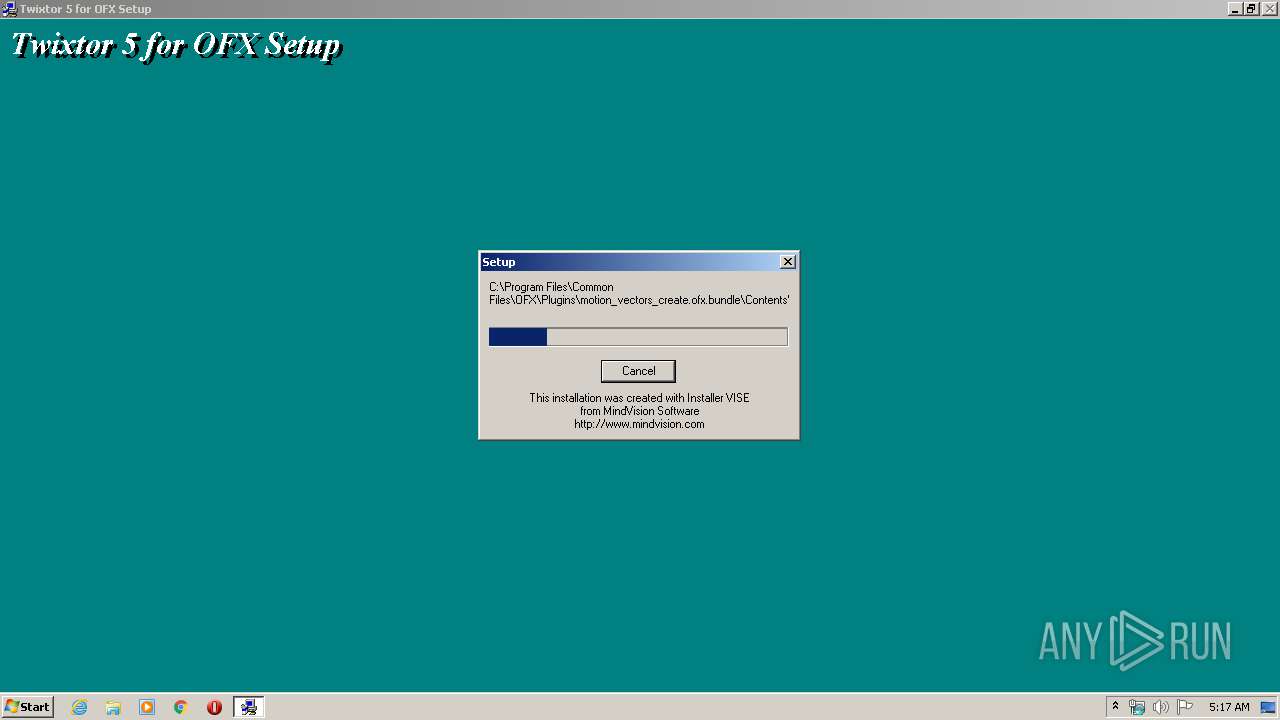 Malware analysis Twixtor5.11OFXInstall.exe Malicious activity 