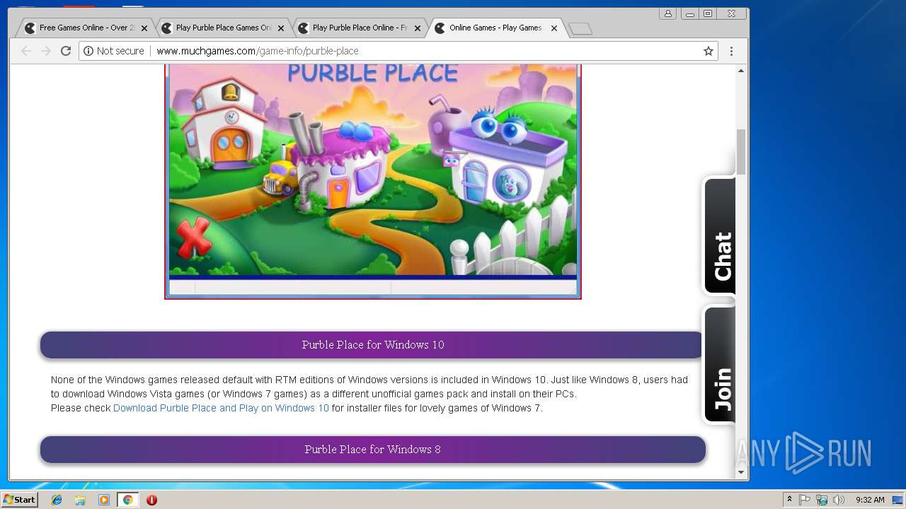 windows 7 purble place