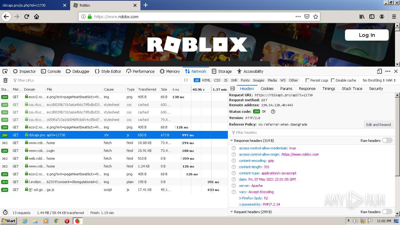 New download – ROBLOX API Browser!