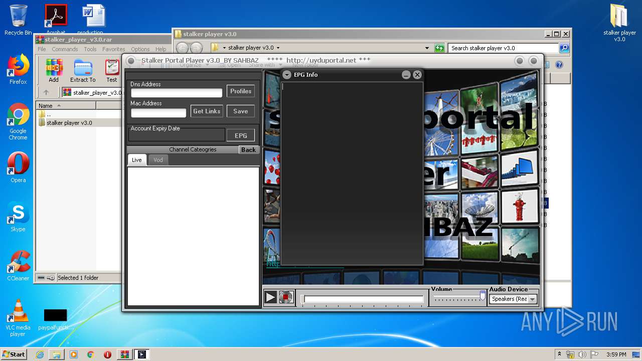 Malware Analysis Https:  S2.dosya.tc Server12 7e1y6i Stalker Player V3 