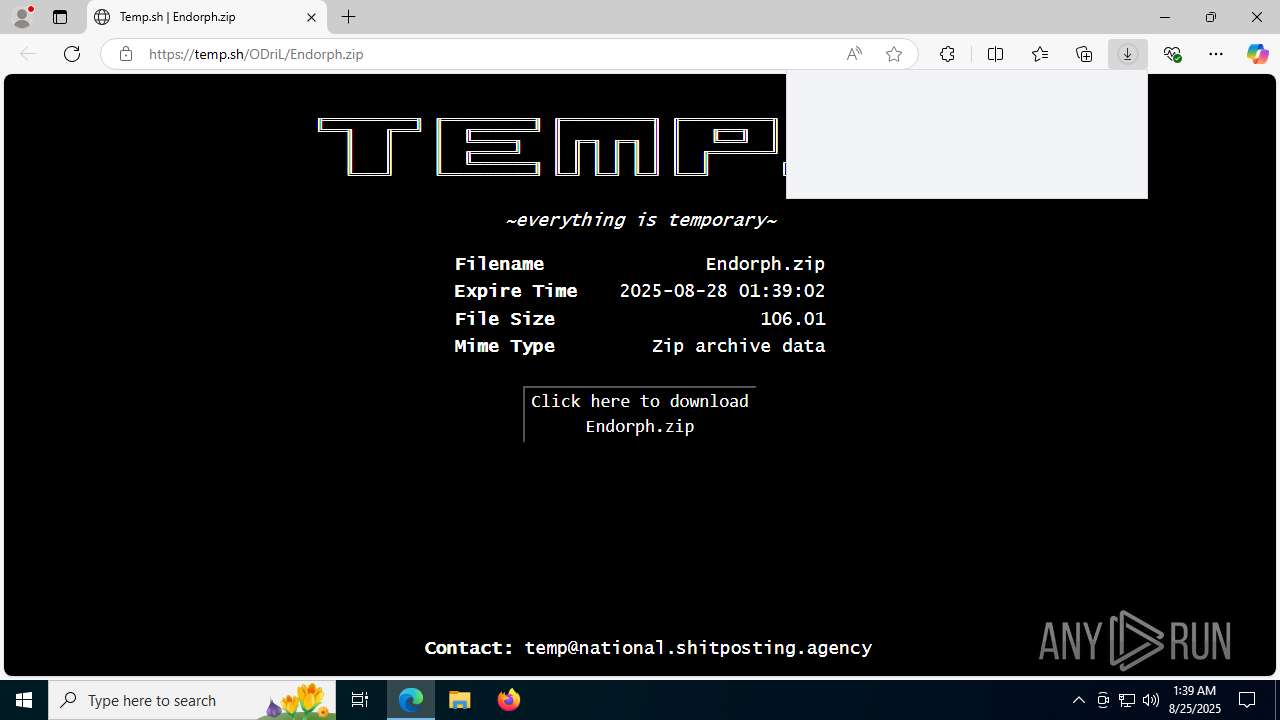 Malware analysis http://temp.sh/ODriL/Endorph.zip Malicious activity ...