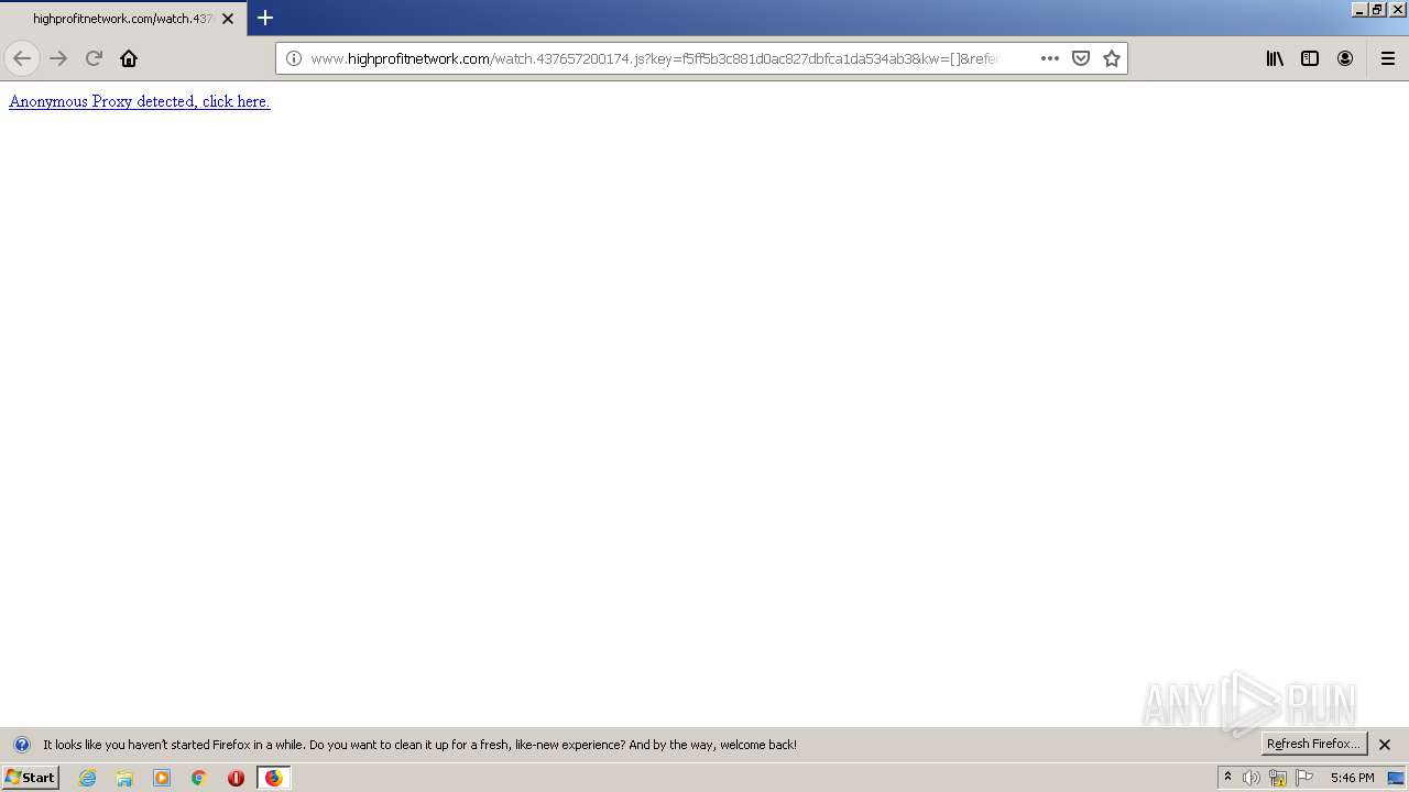 Malware analysis http://www.highprofitnetwork.com/watch.437657200174.js ...