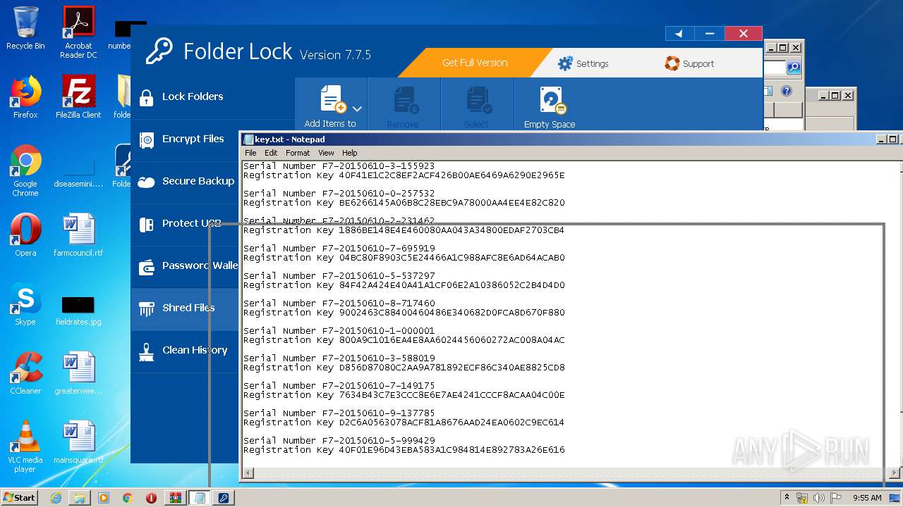 folder lock 7.7.5 serial key