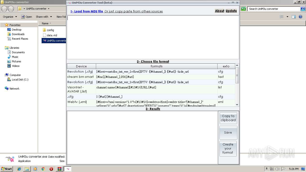 TÉLÉCHARGER UNIM3U CONVERTER.EXE