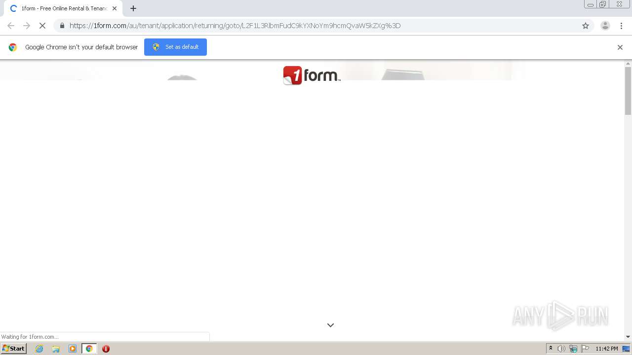 1form Malware analysis https://1form.com/au/tenant/application/returning/goto ...