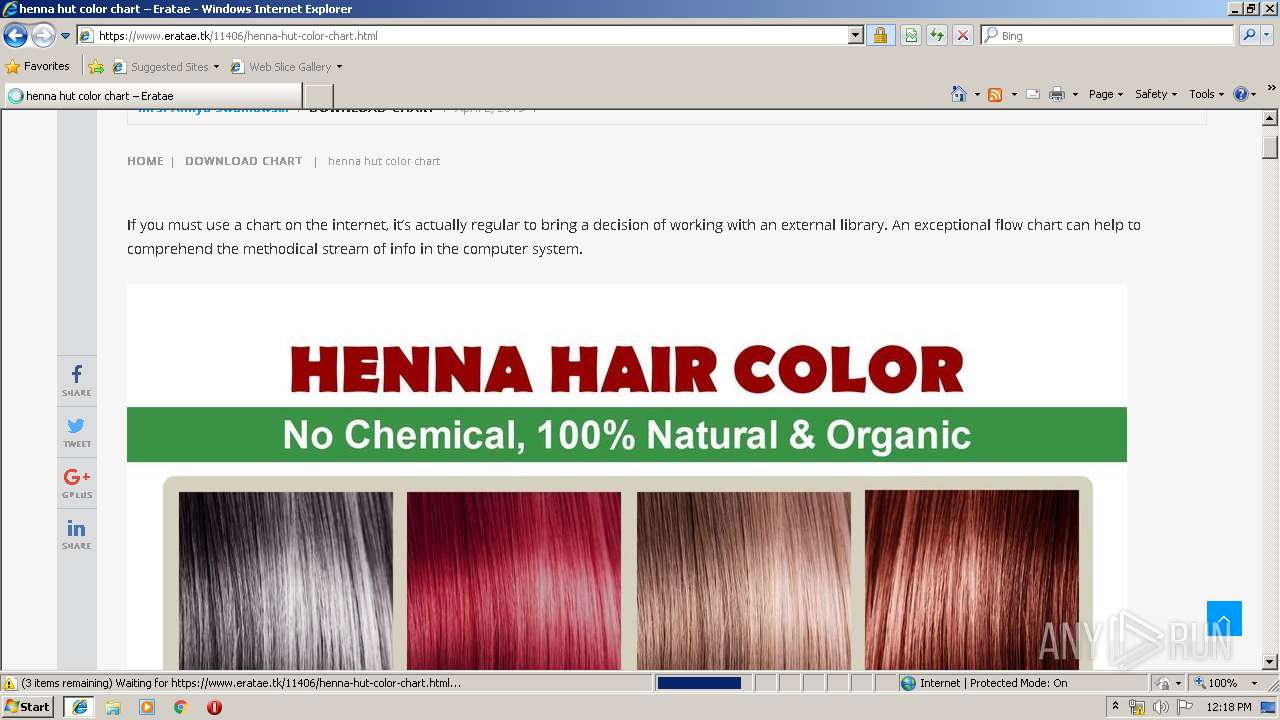 Henna Hut Color Chart
