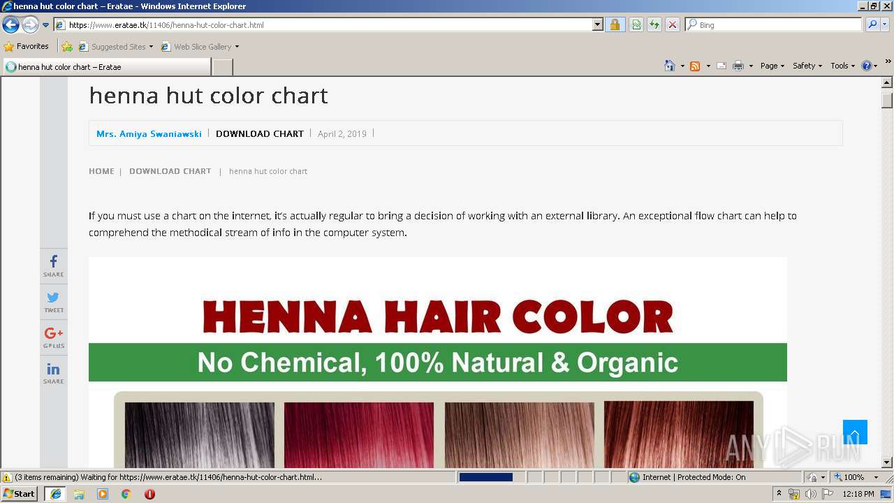 Henna Hut Color Chart