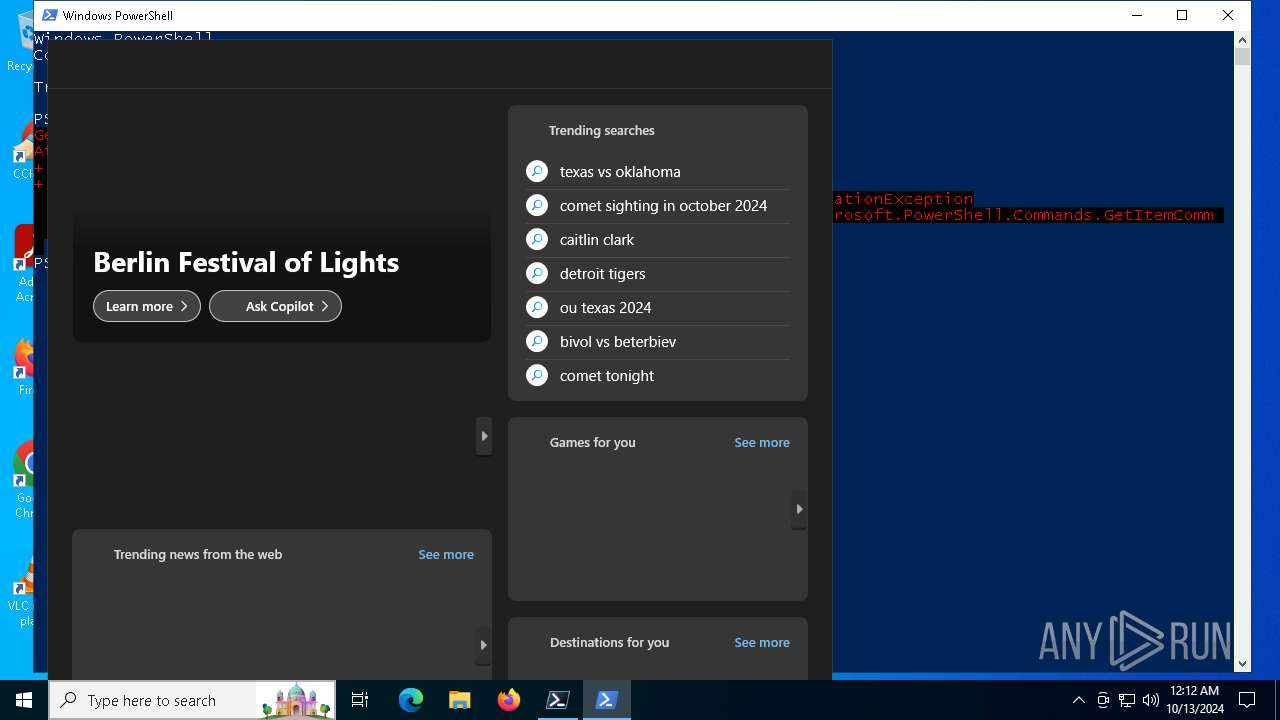 Malware analysis powershell.exe Malicious activity | ANY.RUN - Malware ...