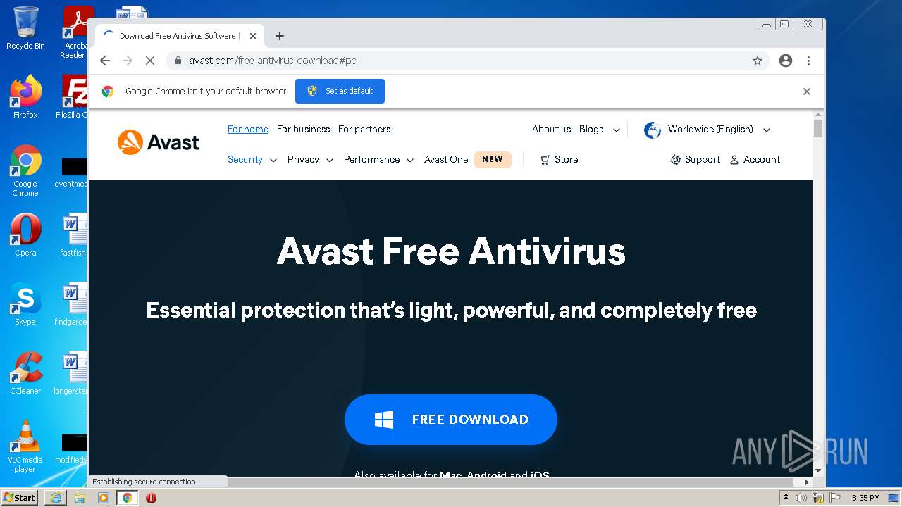 Malware analysis https://www.avast.com/antivirus Malicious activity ...