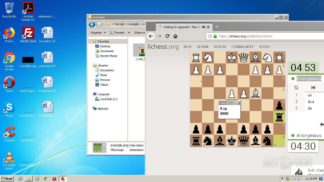 ChessBotX vs StockFish 8 at lichess.org 