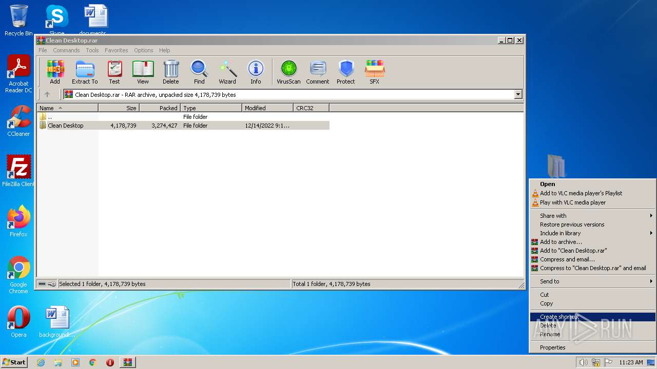 Malware analysis Clean Desktop.rar Malicious activity | ANY.RUN ...