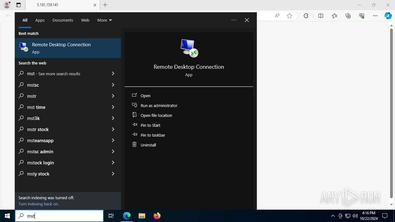 Malware analysis 5.181.159.141 Malicious activity | ANY.RUN - Malware ...
