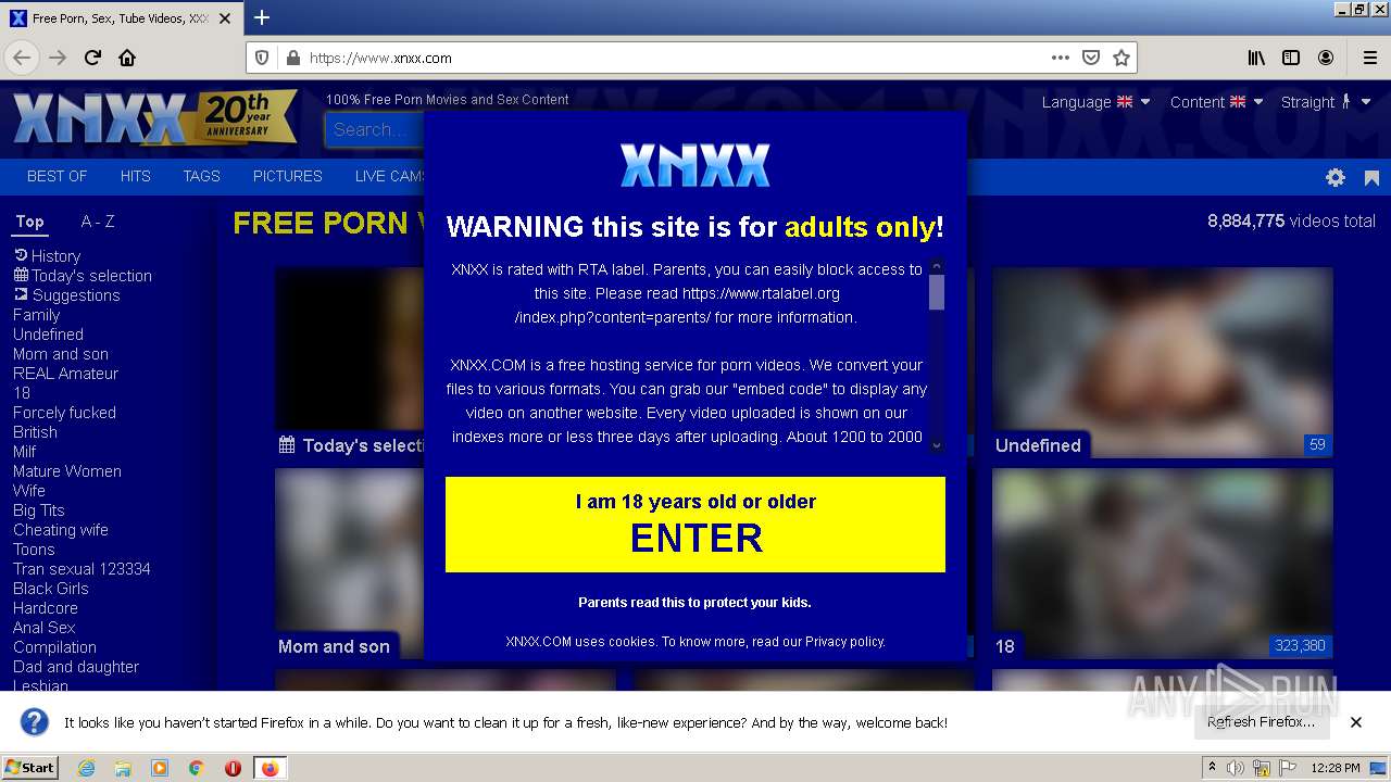 Malware analysis www.xnxx.com Malicious activity | ANY.RUN -  Malware Sandbox Online