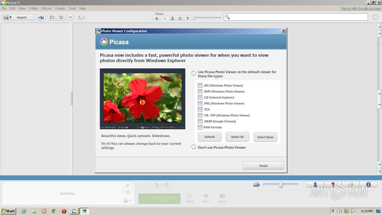 picasa photo viewer cache