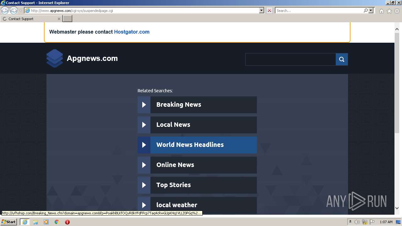 Http www apgnews cgi sys suspendedpage cgi ANY RUN Free