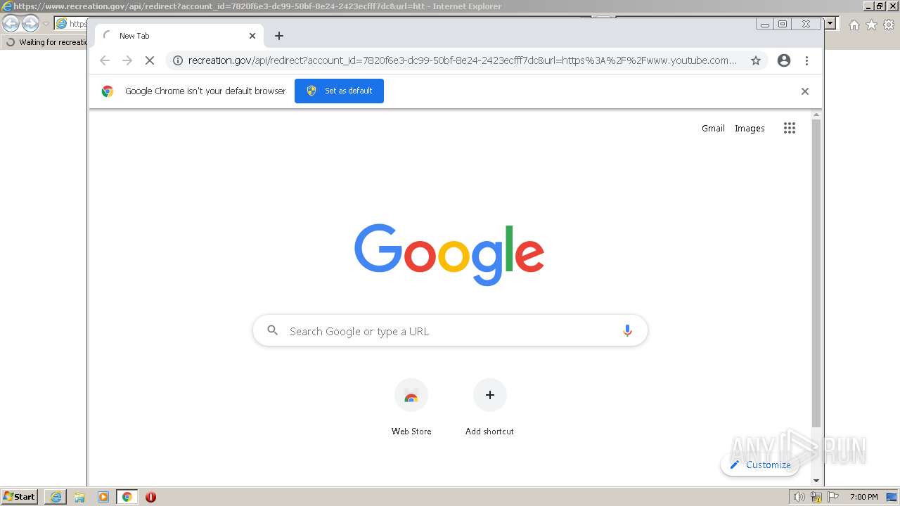 Malware analysis https://www.recreation.gov/api/redirect?account_id ...