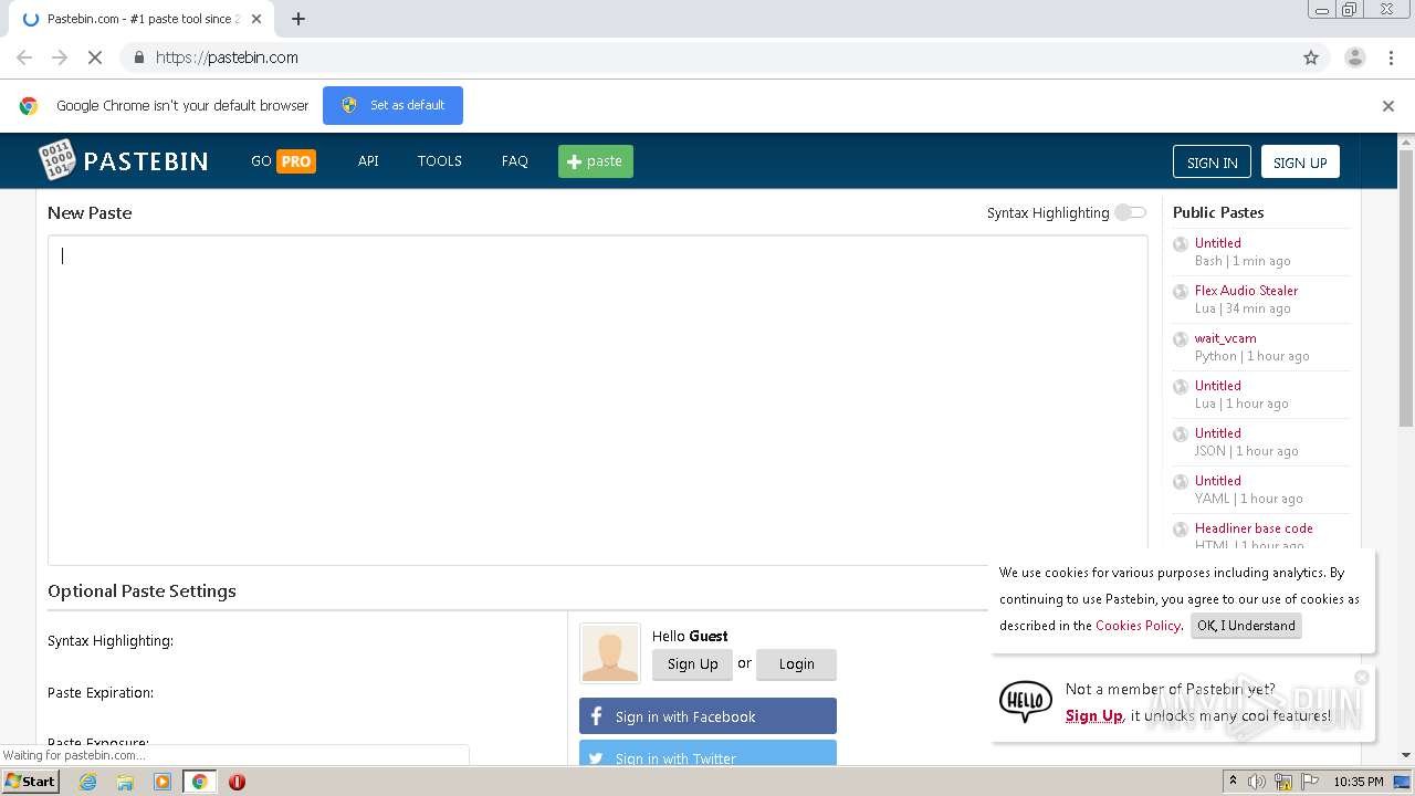 Malware analysis Malicious activity ANY.RUN