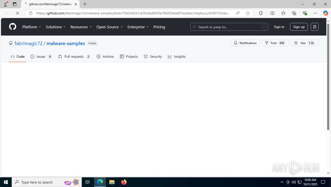 Malware analysis https://github.com/fabrimagic72/malware-samples/blob ...