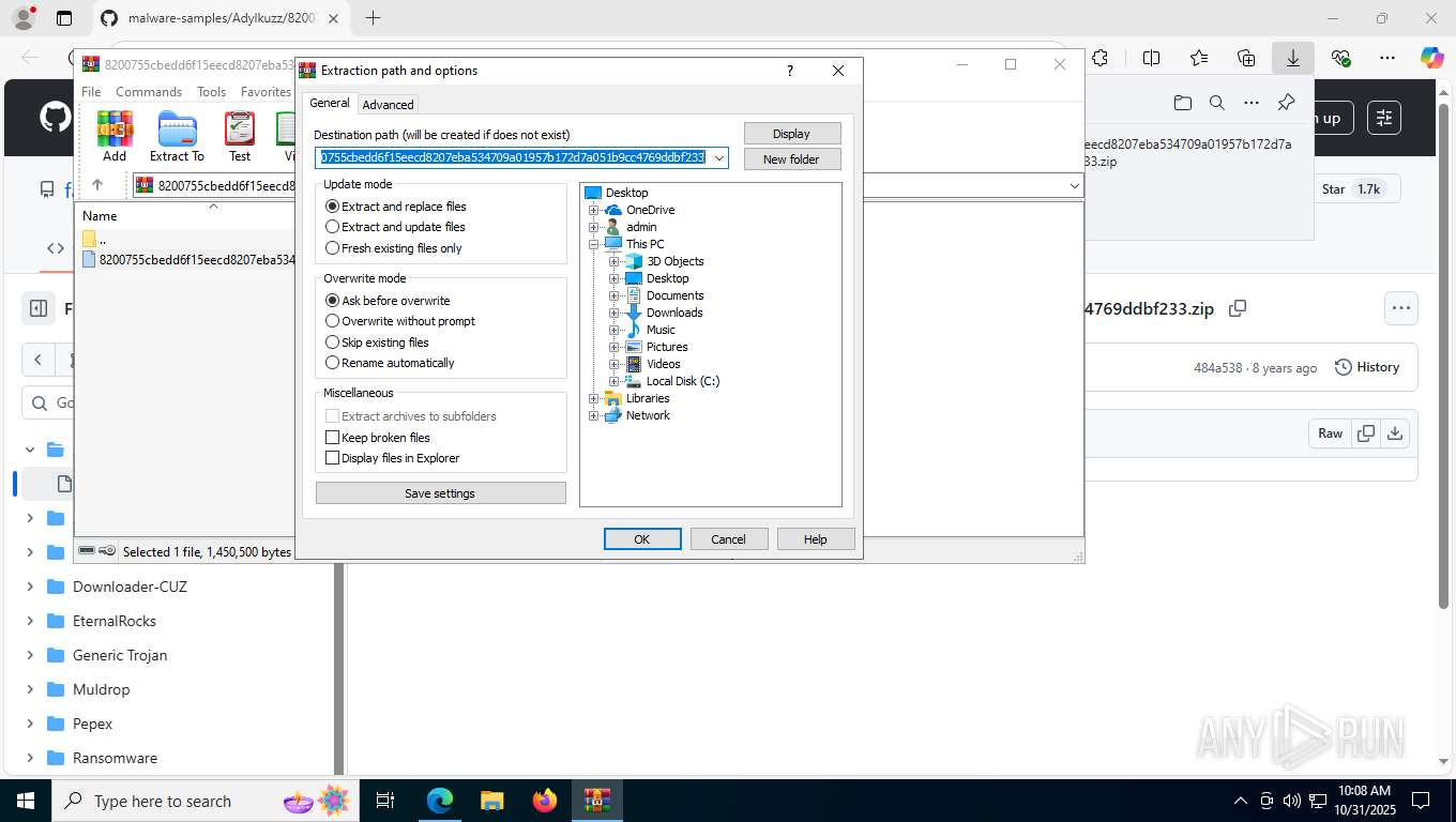 Malware analysis https://github.com/fabrimagic72/malware-samples/blob ...