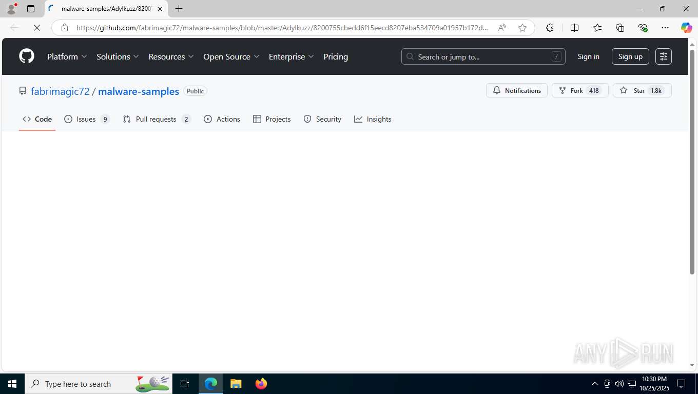 Malware analysis https://github.com/fabrimagic72/malware-samples/blob ...