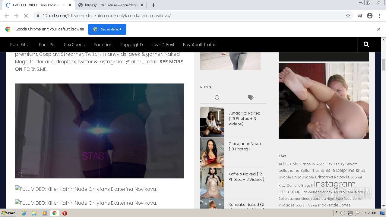 Malware analysis  https://17nude.com/full-video-killer-katrin-nude-onlyfans-ekaterina-novikova/  Malicious activity | ANY.RUN - Malware Sandbox Online