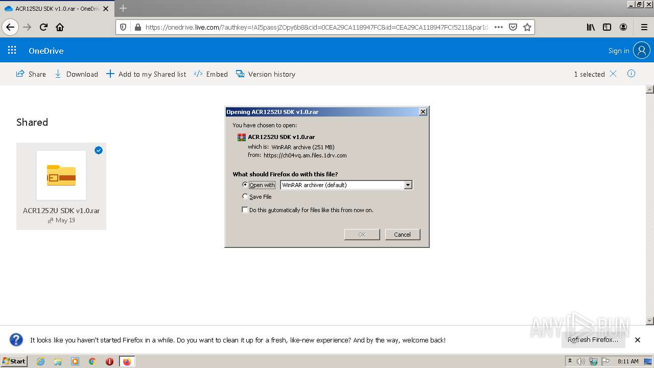 Malware analysis https://1drv.ms/u/s!AvxHiRHKKeoMqFuOaWrLI2Tqcum_?e ...