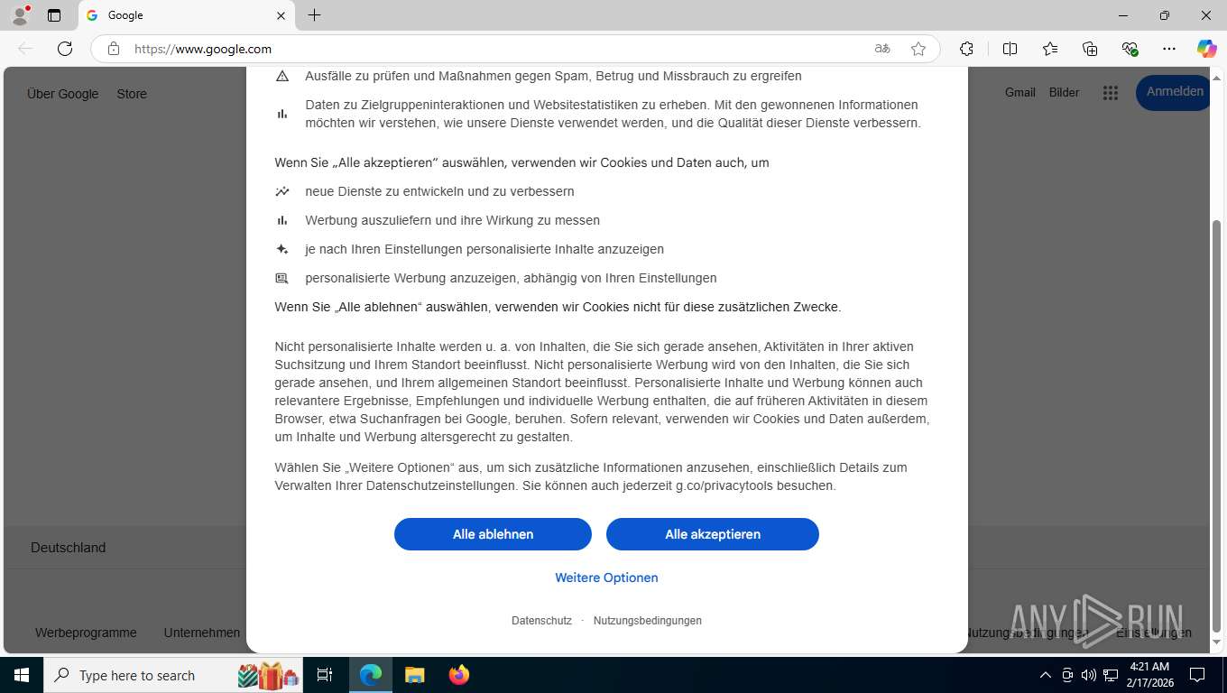 Malware analysis www.google.com Malicious activity | ANY.RUN - Malware ...
