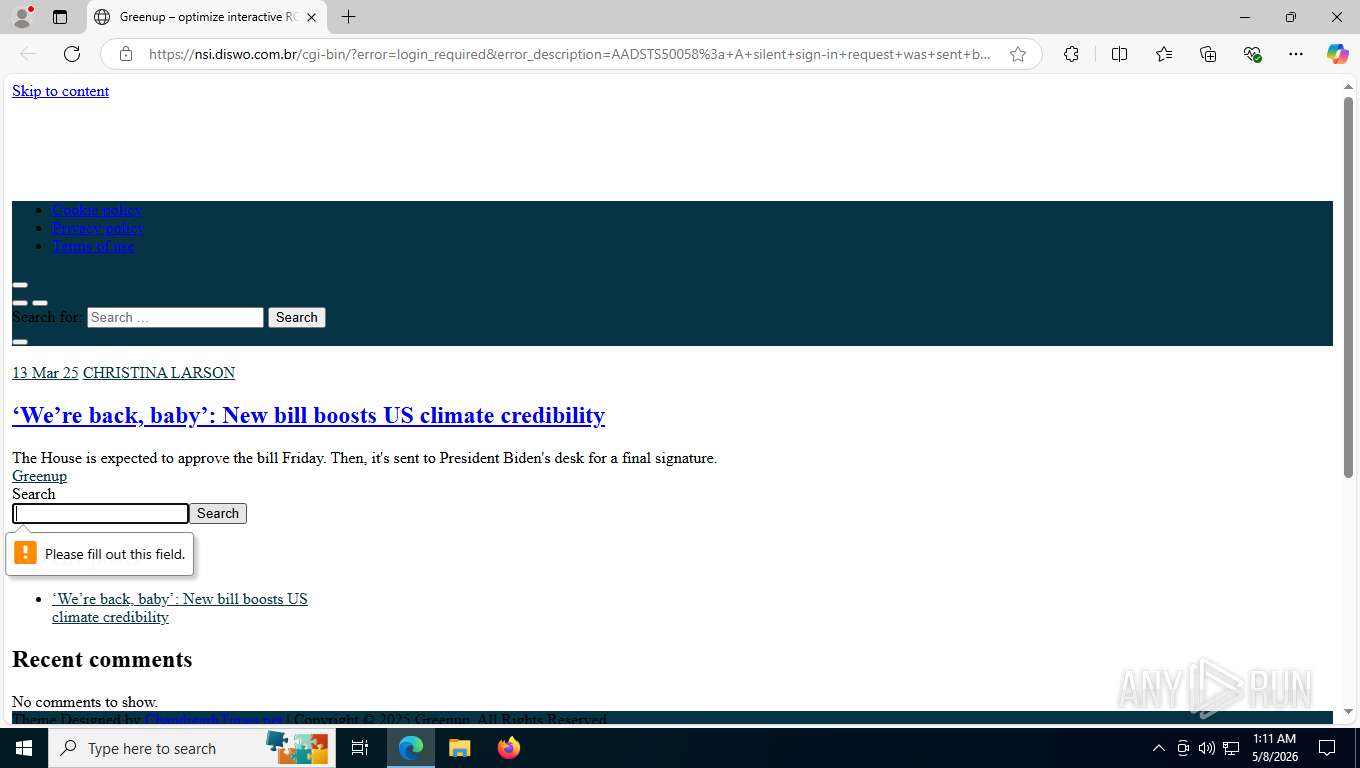 Malware analysis https://login.microsoftonline.com/common/oauth2/v2.0 ...