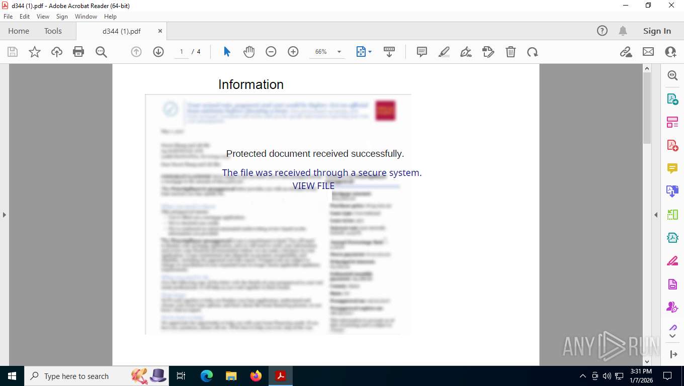 Malware analysis d344 (1).pdf Malicious activity | ANY.RUN - Malware ...