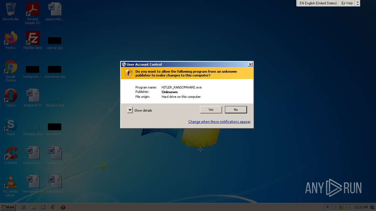 Malware analysis HITLER_RANSOMWARE.exe Malicious activity | ANY.RUN ...