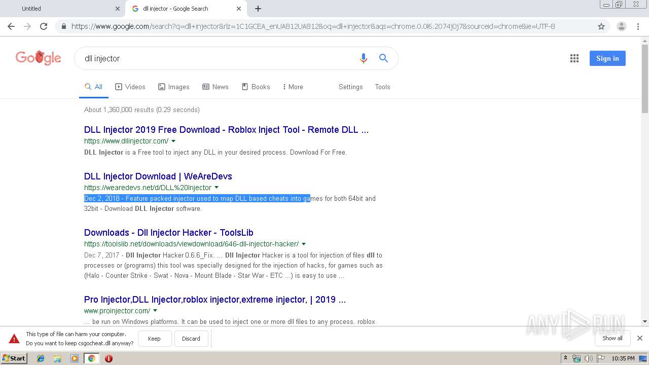 Https Cdn Discordapp Com Attachments 554065866950574090 599345304445386772 Csgocheat Dll Any Run Free Malware Sandbox Online - www dllinjector com dll injector 2019 free download roblox