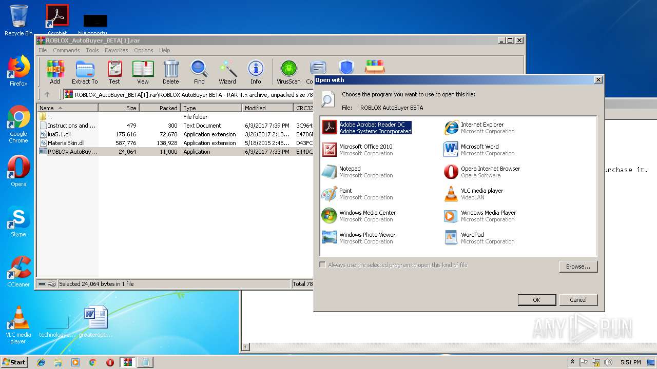 Https Www Filedropper Com Robloxautobuyerbeta Any Run Free Malware Sandbox Online - lua5 1 dll roblox