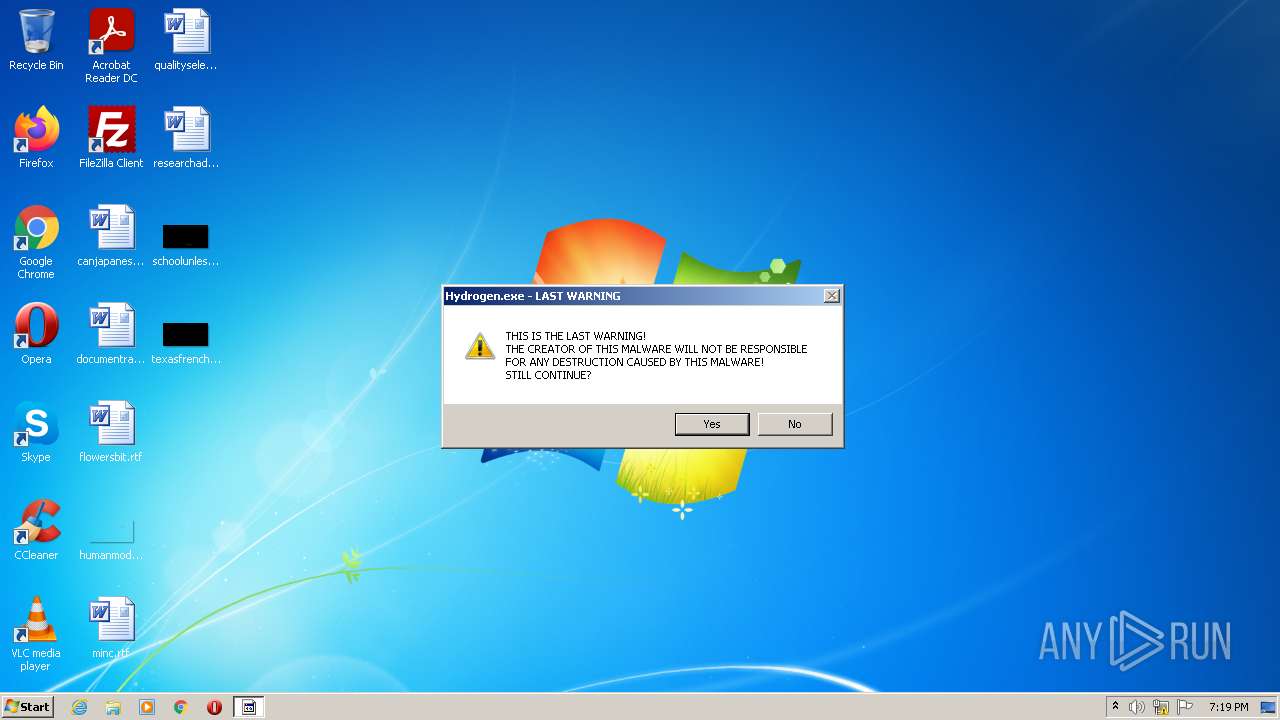 Malware analysis hydrogen.peaceful.exe Malicious activity | ANY.RUN ...