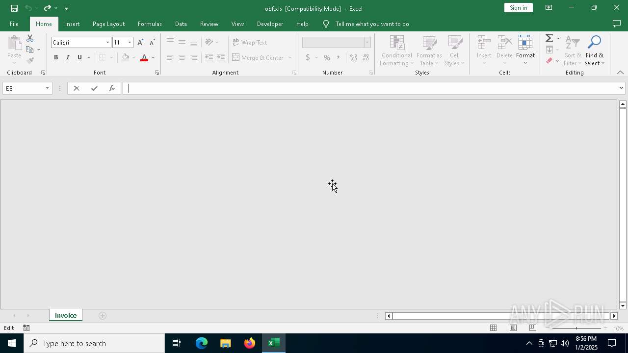 Malware analysis obf.xls Malicious activity | ANY.RUN