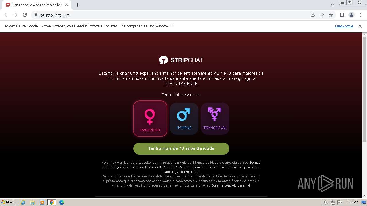 Malware analysis pt.stripchat.com Malicious activity | ANY.RUN - Malware  Sandbox Online