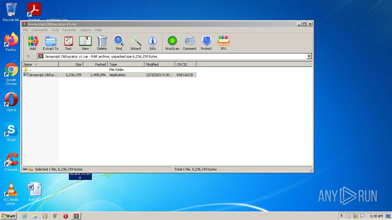 Malware analysis Javascript.Obfuscator.v1.rar Malicious activity | ANY ...