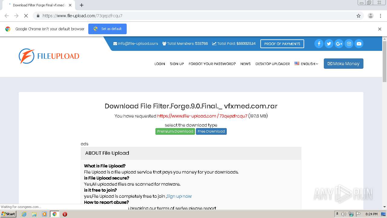 Malware analysis https://www.file-upload.com/73qepzfrcqu7 Malicious ...