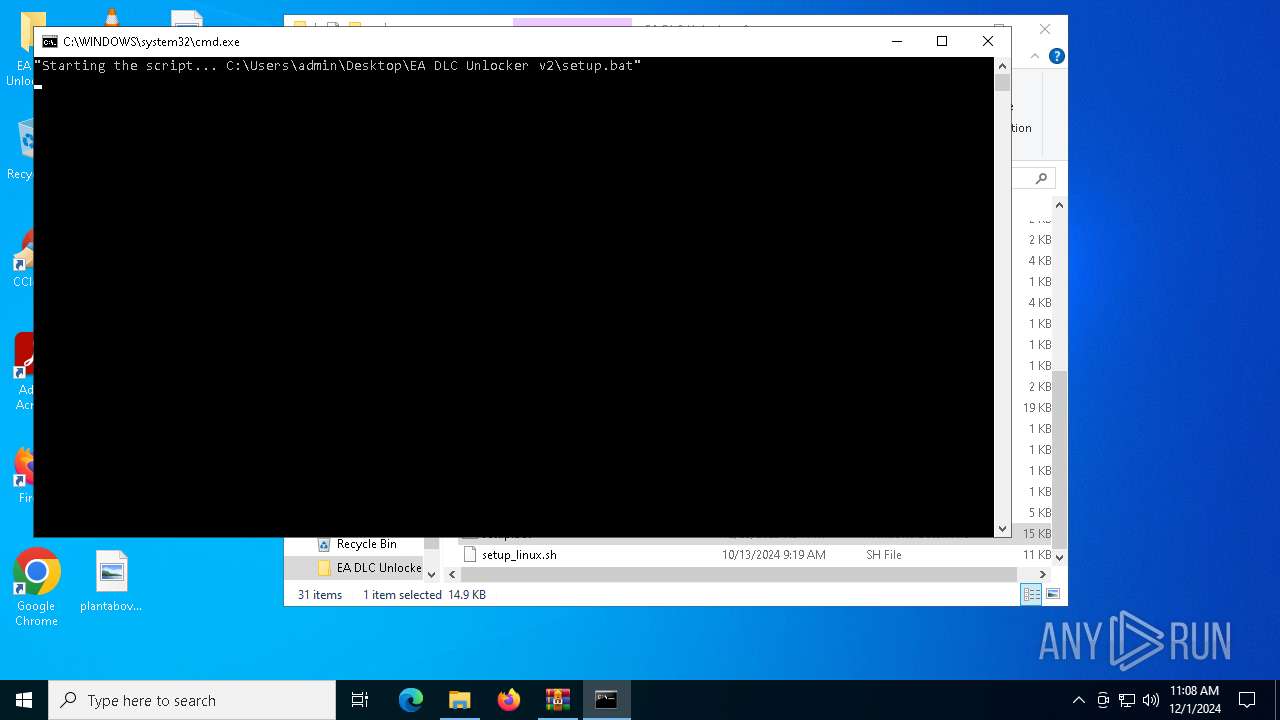 Malware analysis EA DLC Unlocker v2.7z Malicious activity ANY.RUN Malware Sandbox Online